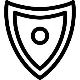 scudo di difesa icona