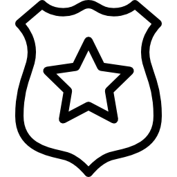 escudo com estrela Ícone