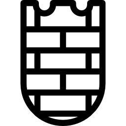 escudo de ladrillo icono