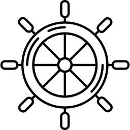 timone della barca icona
