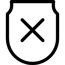scudo con croce icona