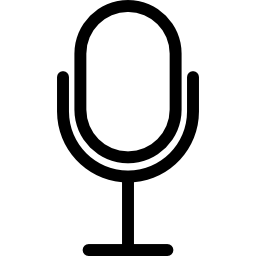 vintage microfoon icoon