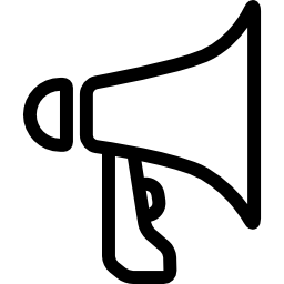 Old Megaphone with Button icon