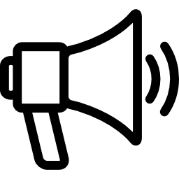 Megaphone with Sound Waves icon