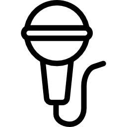 Круглый микрофон иконка
