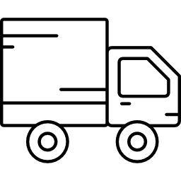 vrachtwagen afleveren icoon