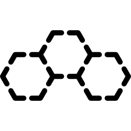 Шестиугольная молекула иконка
