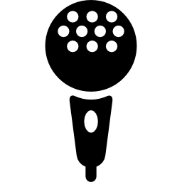 microfone com botão Ícone