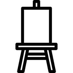 schildersezel met canvas icoon