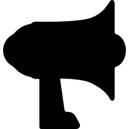 megáfono de protesta icono