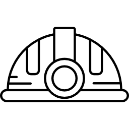 casco con luce icona
