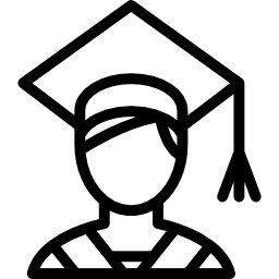 Male Graduated Student icon