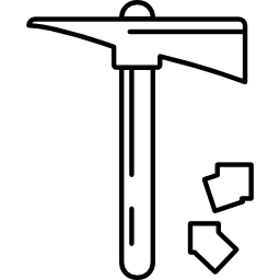 martillo de fábrica icono