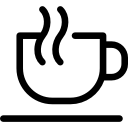 tazza di caffè caldo icona