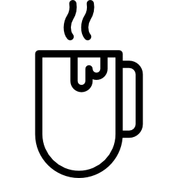 taza de cacao caliente icono