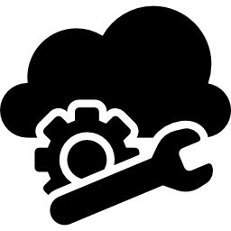 servizio di riparazione cloud icona