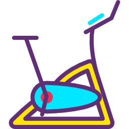 bicicletta stazionaria icona