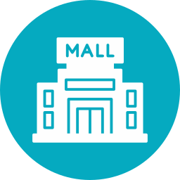 Shopping mall icon