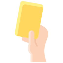 cartão amarelo Ícone