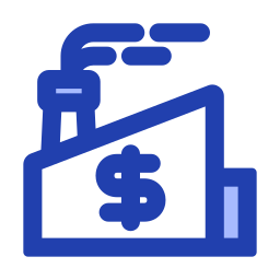 Money factory icon