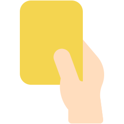 Żółta karta ikona