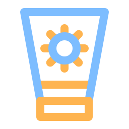 bloqueador solar icono