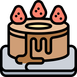Chiffon cake icon