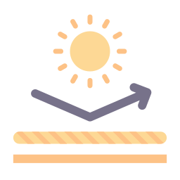 tela protectora ultravioleta icono