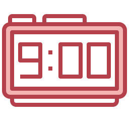 Digital clock icon