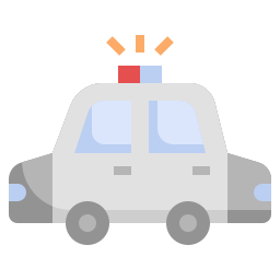 voiture de police Icône