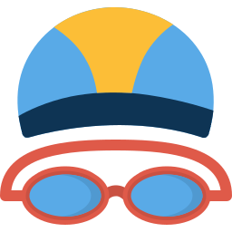 Swimming glasses icon