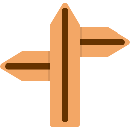 Direction sign icon