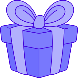 caja de regalo icono