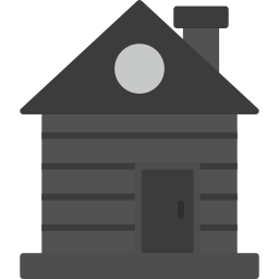 cabaña de madera icono