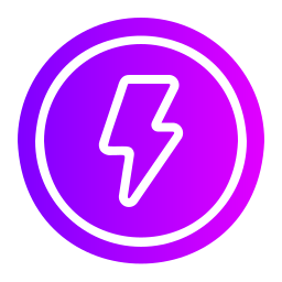 Electrical danger sign icon