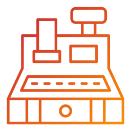 Cashier machine icon