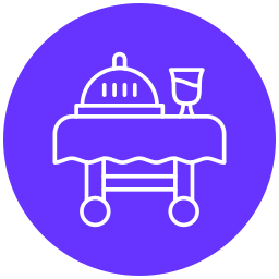 Serving cart icon