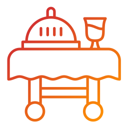 Serving cart icon