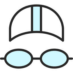 occhiali da nuoto icona