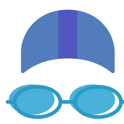 Swimming glasses icon