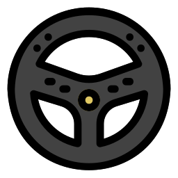 Steering wheel icon