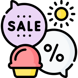 Summer sale icon