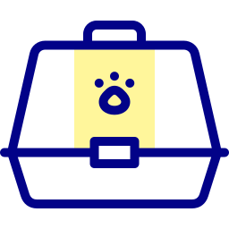 Pet carrier icon