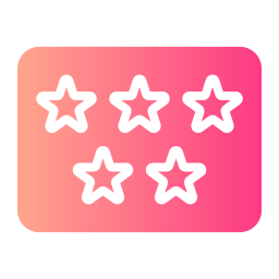 cinco estrellas icono