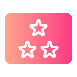 três estrelas Ícone