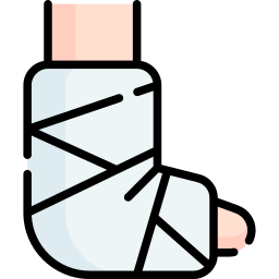 Broken leg icon