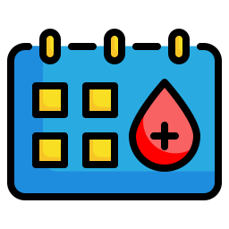 carte de donneur de sang Icône