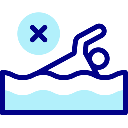 schwimmen verboten icon