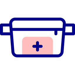 Waist bag icon