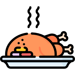 Roasted chicken icon